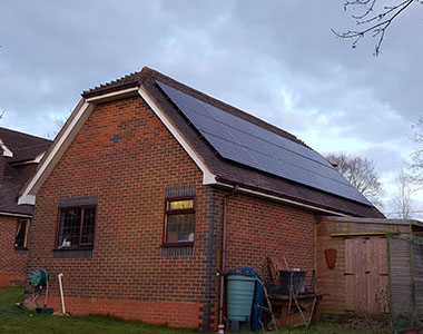 4.58kW solar system in Winchester, Hampshire